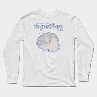 Nap Together with Sleeping Sheep Long Sleeve T-Shirt